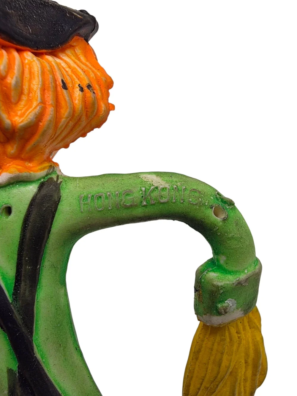 Vintage Halloween Bendy Toy Monster Scarecrow 5.25” Fun World Hong Kong